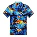 Men's Hawaiian Shirt Aloha Shirt XL Sunset Blue