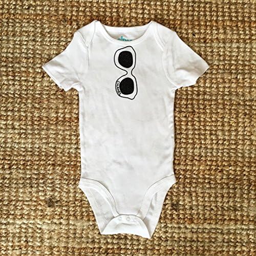 Newborn Baby &amp; Toddler COCO Chanel Sunglasses inspired Onesie Bodysuit!