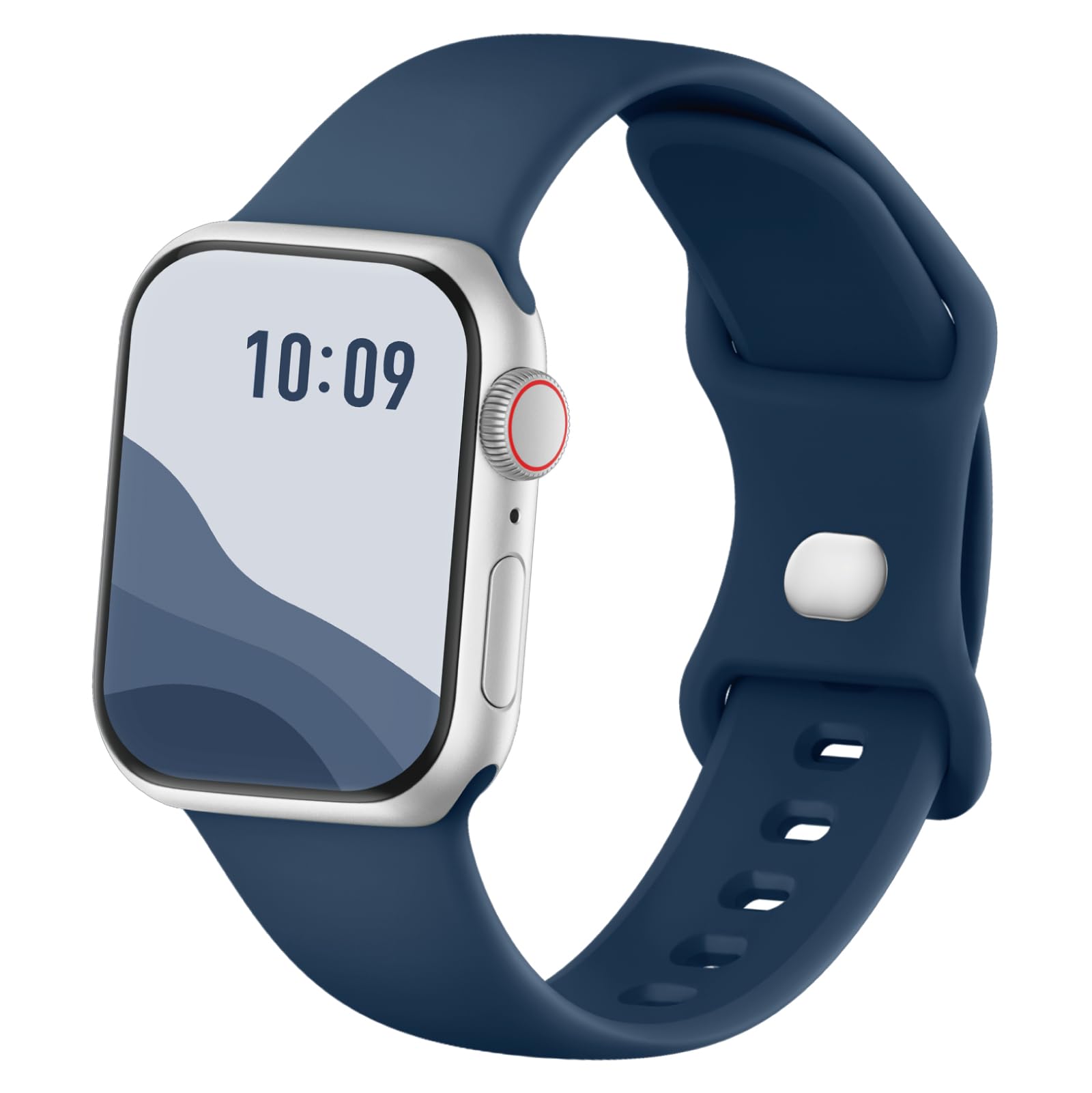 Joehwerr Sport Strap Compatible with Apple Watch Straps 38mm 40mm 41mm 42mm 44mm 45mm 49mm, Silicone Replacement Band Strap Wristbands for iWatch Series 8 7 6 5 4 3 2 1 Ultra SE, Women Men