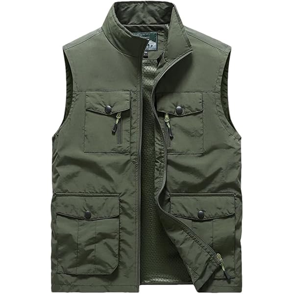 Reversible Fleece Lined Men's Vest, Full Zip, Sleeveless Jacket