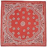 Rhode Island Novelty Cowboy Bandanas, Red (25 Pack)