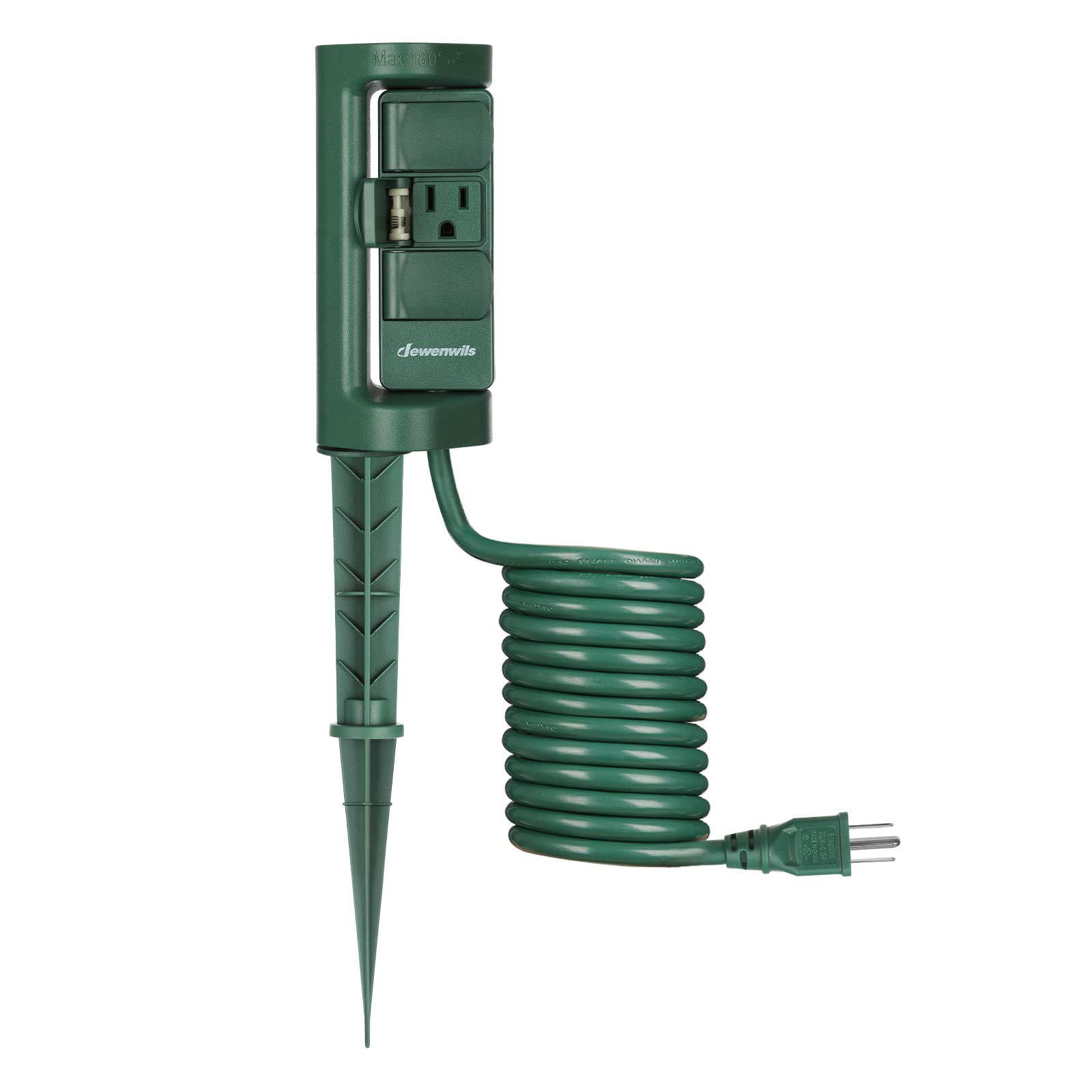 DEWENWILS Outdoor Power Strip Stake, Waterproof Yard Dark Green eBay