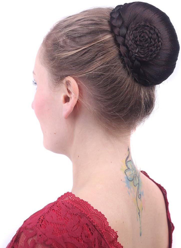 DENIYA Hair Bun Hairpiece Braided Hair Clip in Ponytail Hair Extension