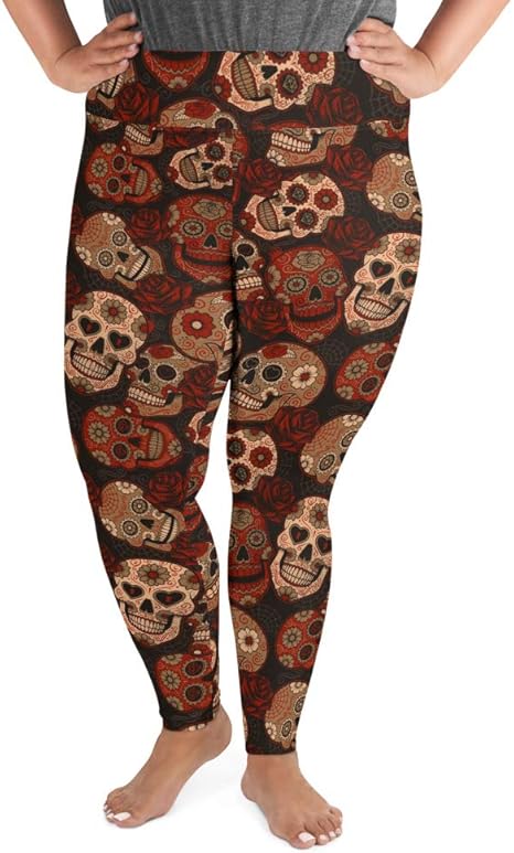 red plus size jeggings