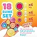Slime Putty Toy Kit 18pc Multi Pack. Magic Crystal Fruit Themed, Super Stretch Gel Soft, Water Based Toy Set. Fluffy for Kids, Adults, Birthdays, Parties. Stress Relief, Non-Toxic.