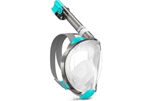 W WSTOO Full Face Snorkel Mask,Snorkeling Gear for Adults to Breathe Through Mouth or Nose,180 Degree Panoramic View,Anti-Fog Anti-Leak with Camera Mount,Best Gift for Summer Holiday Travelers