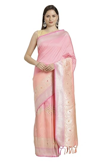 Women's Banarasi Kanchipuram Silk Saree With Blouse Piece