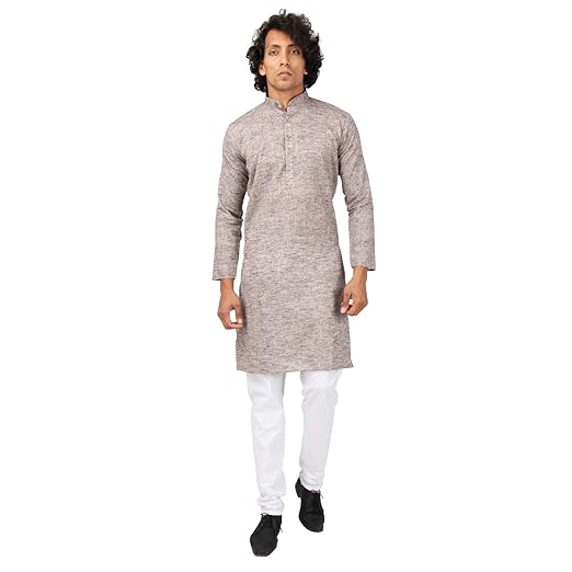Men's Cotton Linen Kurta Pyjama