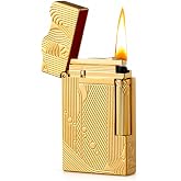 Laicengo Sanji Lighter, Vintage Trench Lighter, Butane Refillable Lighters, Copper Gas Lighters for Men Dad Husband (Fuel Not Included)