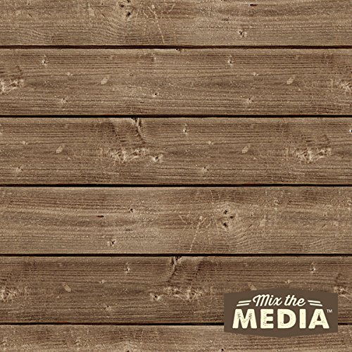 Hampton Art JB0431 Mix The Media Wooden Plank Plaque, 10 by 10-Inch