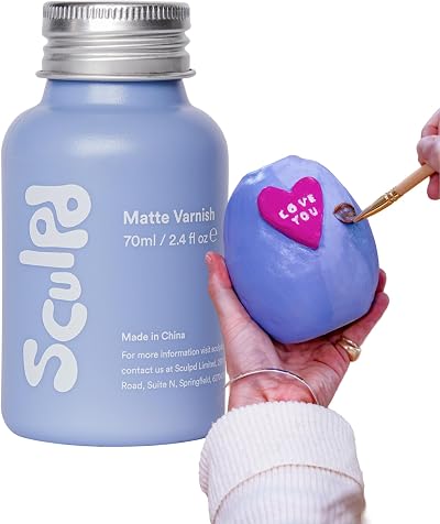 Sculpd Clear Varnish for Air Dry Clay Matte Finish 70ml