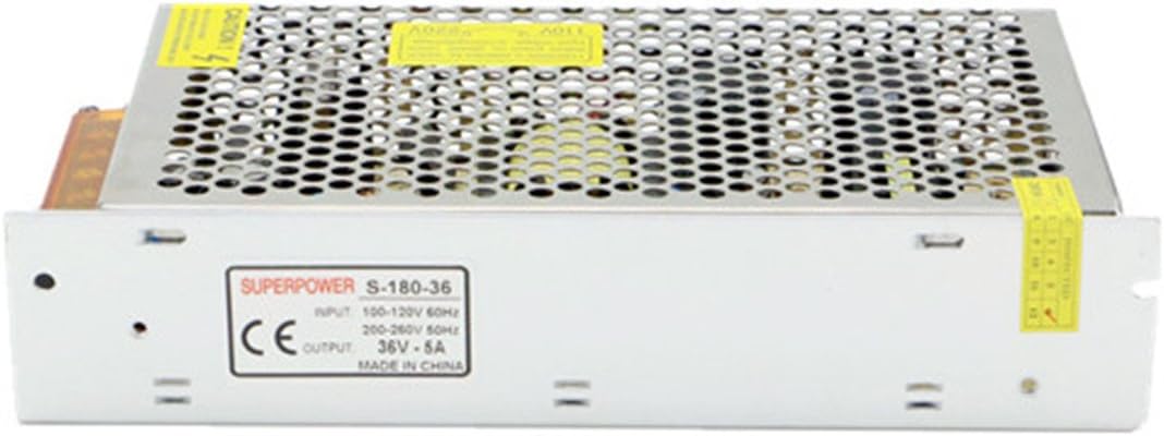Universal Switching 36V 5A 180W Power Supply Regulated Transformer Short Circuit and Over Current Protection DC Shortage Protection Overload Protection Over Voltage Protection - Image 3