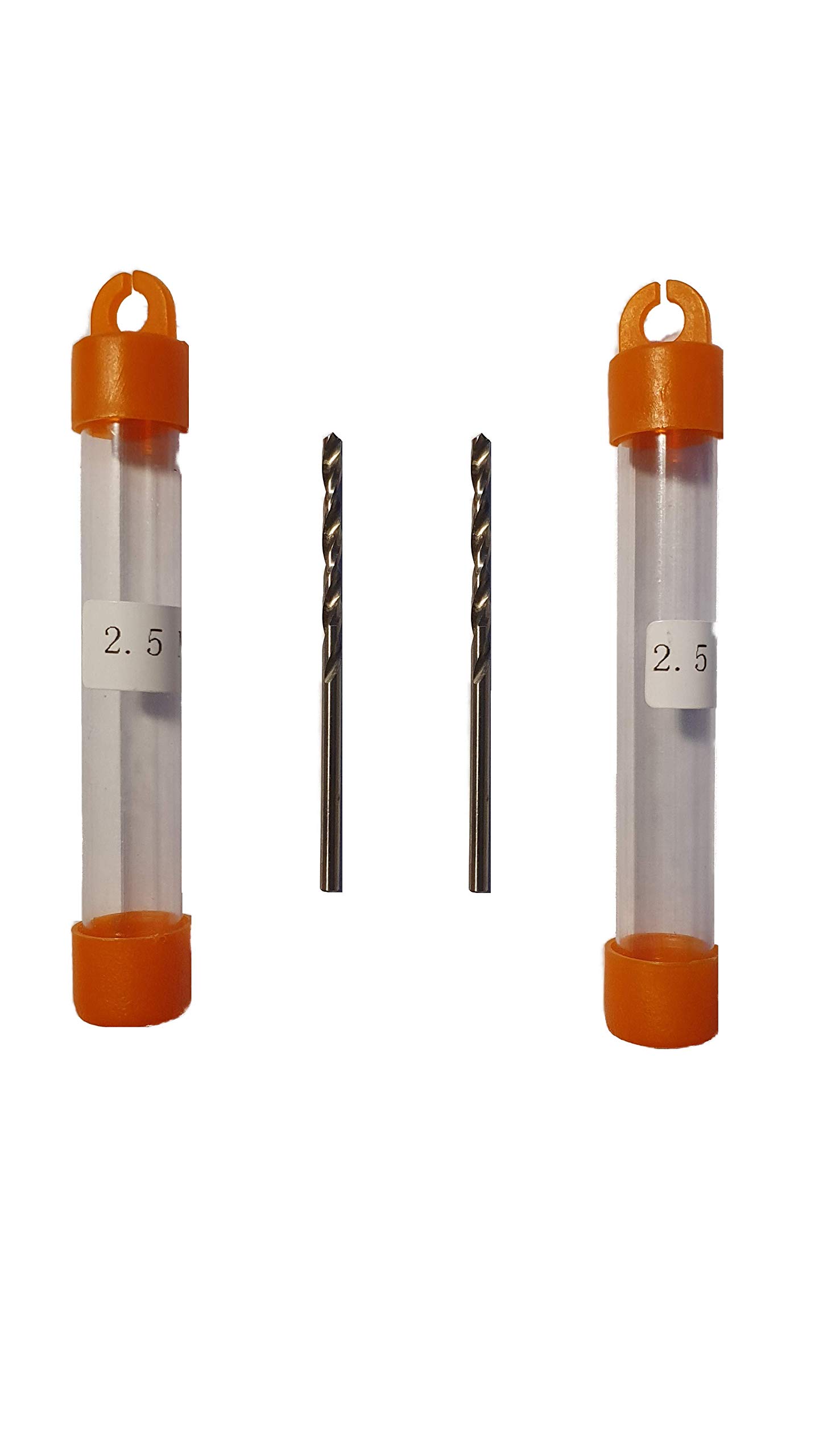 jjw-germany HSS-G Precision Wood Drill Bit Spiral Drill Diameter 2.5 mm Pack of 2