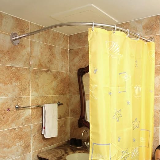Amazon Com Y Only Expandable Adjustable Curved Shower Rod