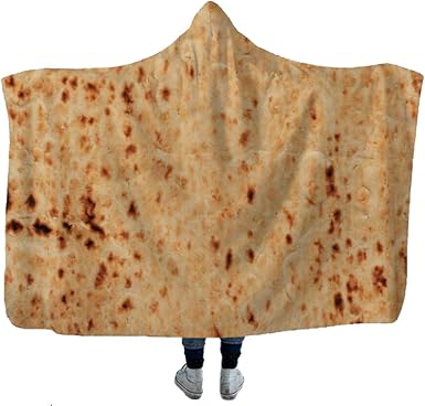 Giant Burrito Blanket Hoodie Super Soft Plush Double Layer Tortilla Blanket Comfortable Blanket Hoodie For Children And Adult Amazon Co Uk Clothing