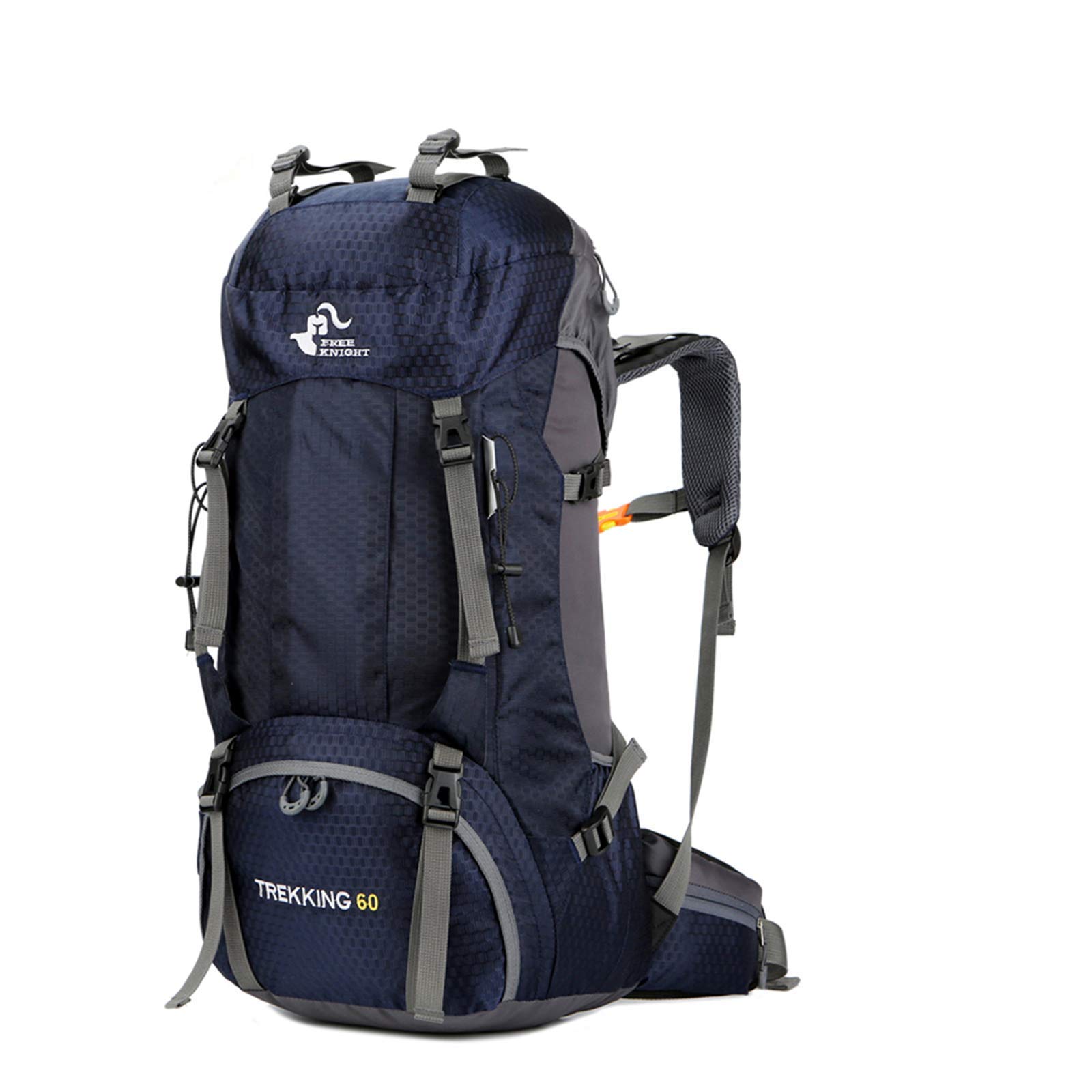 60L Waterproof Ultra Lightweight Packable Climbing Fishing Traveling Backpack Hiking Daypack,Backpack,Handy Foldable Camping Outdoor Backpack Bag with a Rain Cover (Navy Blue)