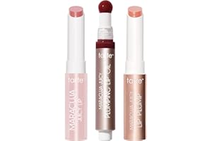 tarte maracuja juicy plumping lip oil - Hydrating & Volumizing Lip Plumper Gloss Balm with Nourishing Hyaluronic Acid & Vitamin E, Plumps & Moisturizes, Vegan & Cruelty Free