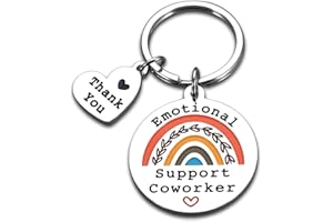 FOOZDEEVAAQ Coworker Leaving Gifts for Women Emotional Support Coworker Employee Appreciation Gifts Bulk Christmas Stocking Stuffers Administrative Gifts Work Anniversary Colleague Keychain Going Away Retirement