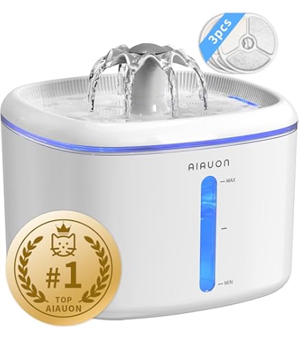 Amazon.com : AONBOY Cat Water Fountain Filters: Suitable for AONBOY Cats  Fountains F2 - Cat Fountain Filter Replacement(6 Filters + 6 Sponges) : Pet  Supplies