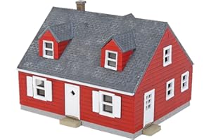 Walthers, Inc. Cape Cod House Kit, 2-3/8 X 2 X 1-5/8" 6 X 5 X 4.1cm