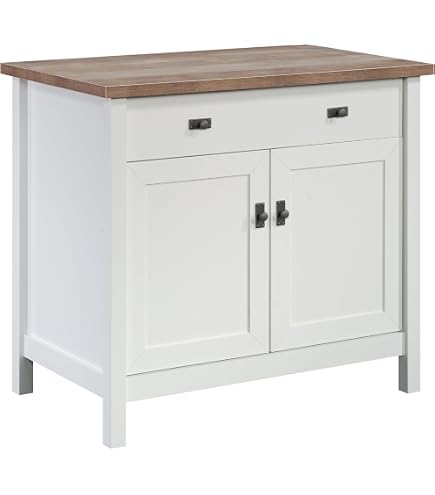 Sauder Kleiderschrank Cottage Road – Weiches Weißes Finish, Mit Kleiderstange & Schublade