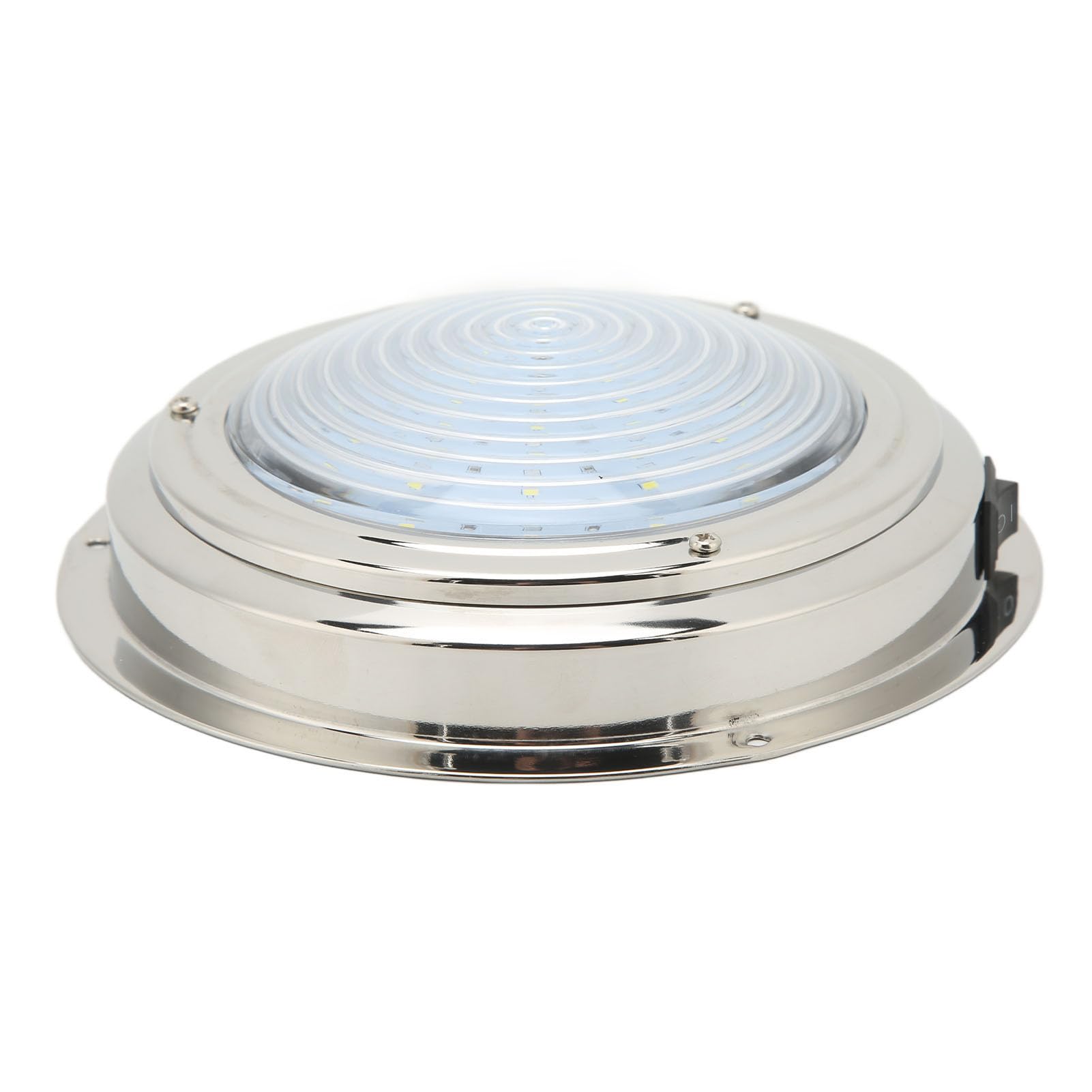 Boat LED Courtesy Light 6.5in Boat LED Courtesy Light 12VDC 18 LED Lamp Beads 316 Stainless Steel for Caravan RV Bathroom Hallway Simple Installation (White Light and Red Light)