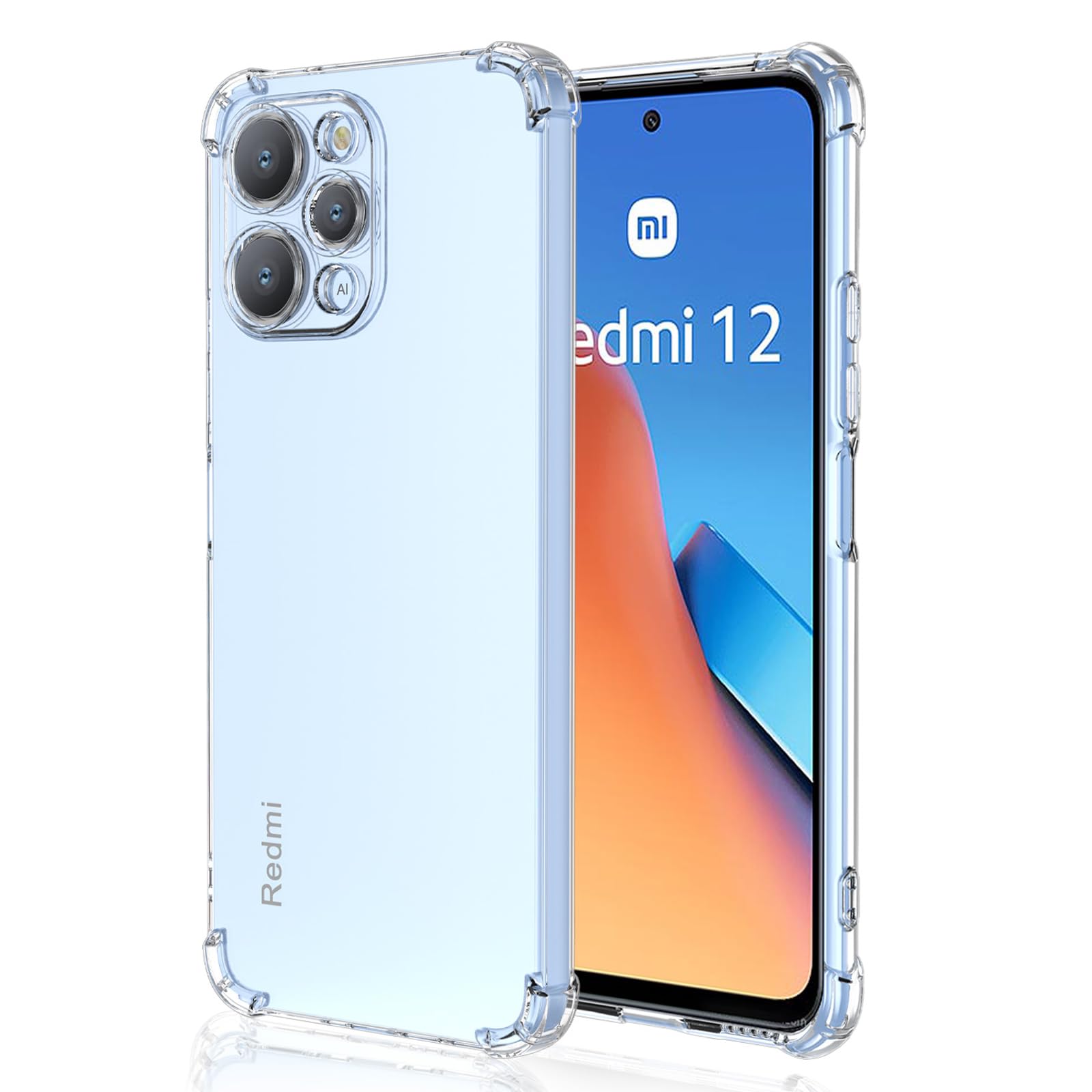 XINYEXIN Transparent Case for Motorola Moto G55, Slim Shockproof TPU Bumper Clear Phone Case Cute Pattern, Colorful Cool Art Graffiti Series - Transparent