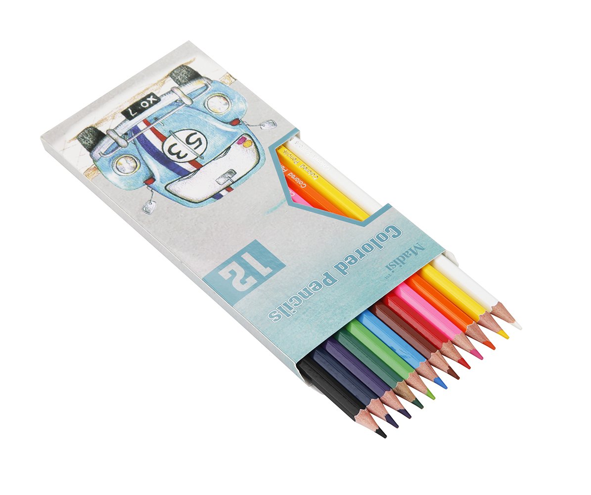 Madisi Colored Pencils Bulk - Pre-Sharpened - 24 Packs of 12-Count - 288 Colored Pencils for Kids