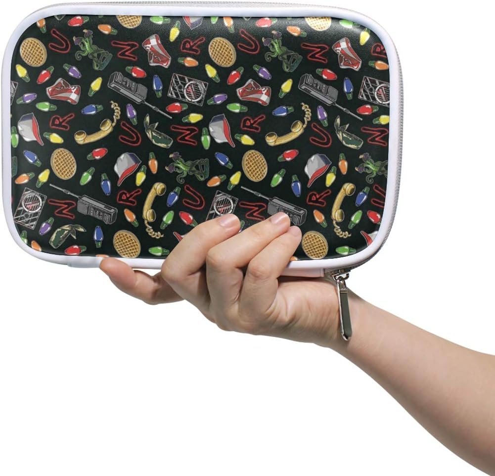 Stranger Things Pencil Case Holder Slot - Zipper Closure - Large Capacity Pen Organizer Portable Cosmetic Case