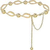 BAOKELAN Chain Belts for Women Metal Waist Chain Chunky Belly Chain for Dresses