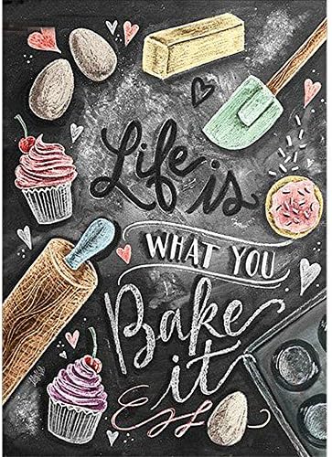 Kitchen Cake DIY Diamond Painting - PigBoss 5D Diamond Painting Embroidery Fruit Diamond Painting Cross Stitch Kits Diamond Mosaic,Needlework,Crafts,Christmas Gifts (11.8 X 15.7 inch)