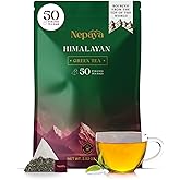 Nepaya Himalayan Green Tea Bag – 50 Pyramid Tea Bags, Whole-Leaf, Mild Caffeine, Biodegradable, High-Grown Nepal Green