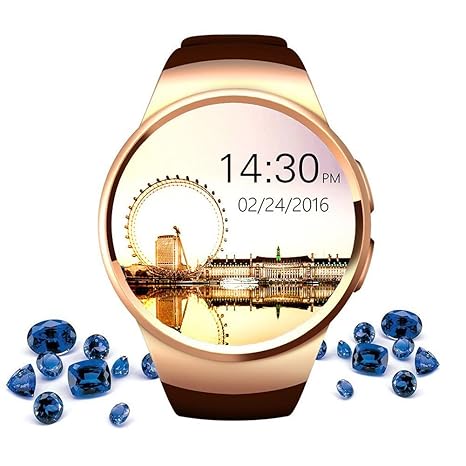 msvii Marrón Bluetooth Smart Watch Reloj Inteligente con Podómetro ...