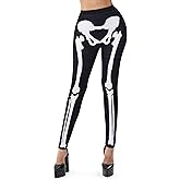 Spooktacular Creations Halloween Women Skeleton Leggings, Skeleton Pants, Tights, Halloween Women Adult 2025