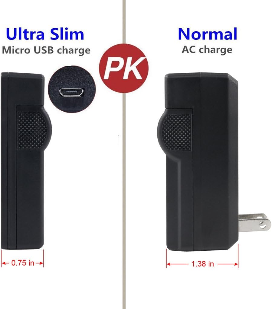 Kastar Battery (X2) & Slim USB Charger for JVC BN-VF808, BN-VF808U, BNVF808 and JVC Everio GZ-MG130 148 150 155 175 255 275 575 GZ-HD7 GR-D745 746 750 760 770 771 775 790 796 JVC MiniDV + More : Camera & Photo