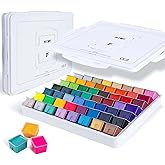 HIMI Gouache Paint Set, 56 Colors x 30g Unique Jelly Cup Design in a Carrying Case Perfect for Artists, Gouache Opaque Art Su