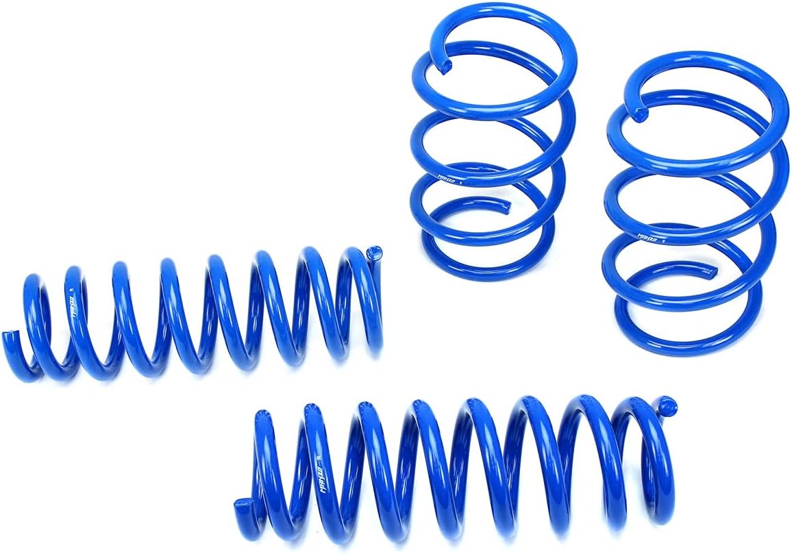 Blue Lowering Springs compatible with 2012-2018 3-Series 328i 335i F30 17 16 15 14 13