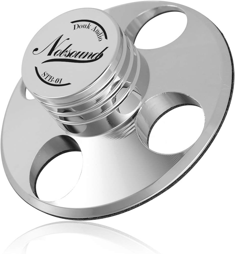 Nobsound LP Vinyl Turntables Metal Disc Stabilizer Record Weight/HiFi (Silver)