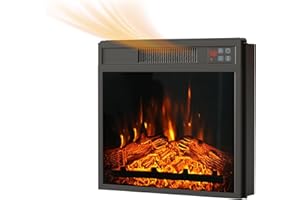 VABCHES 23" Electric Fireplace Insert, Recessed Fireplace Heater with Low Noise, Remote Control with Timer, Touch Screen, Adjustable Flame Brightness, 23.6" L *17.7" H