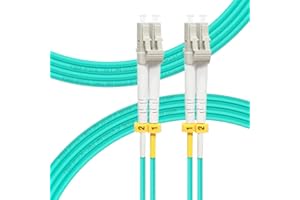 FLYPROFiber- 2M LC to LC Fiber Patch Cable, OM4 Fiber Cable Length Options: 0.2m-50m, 40GB/100GB Duplex 50/125um Multimode Fi