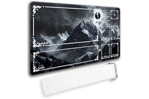 MATPYOS Durable MTG Playmat TCG Playmat with Zone and Locking Edges for MTG Gaming - Includes Waterproof Storage Bag (playmat (9),with Zone)
