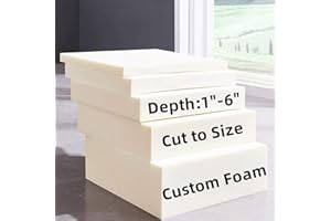 SINCERE Cut to Size Foam Filling Replacement for Sagging Sofa Couch Seat Cushion for Indoor/Outdoor Furniture, Custom Foam Fl