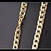 Adecco LLC 18K Gold Plated Men Chain Necklace Figaro Punk Style Jewelry,10mm (5)
