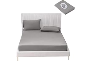 F FINEC Grounding Sheets for Earthing Queen Bed, Earthing Grounding Sheets for Improving Sleep, Fitted Earthing Sheet Grounding for Better Working and Help with Anxiety, Organic Cotton & Silver Fiber