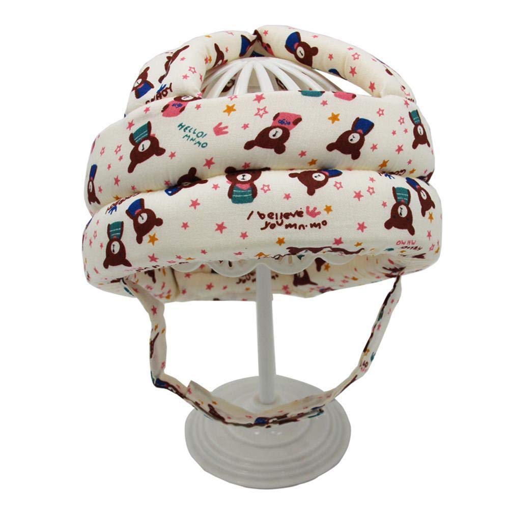 HUSHUI Baby Safety Helmet,Adjustable Baby Protective Cap Soft Safety Helmet Infant Anti-Fall Anti-Collision Head Hat for Toddlers