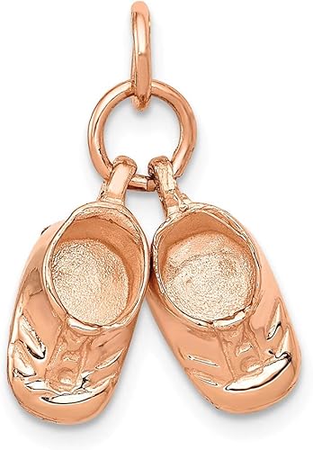 rose gold baby shoes