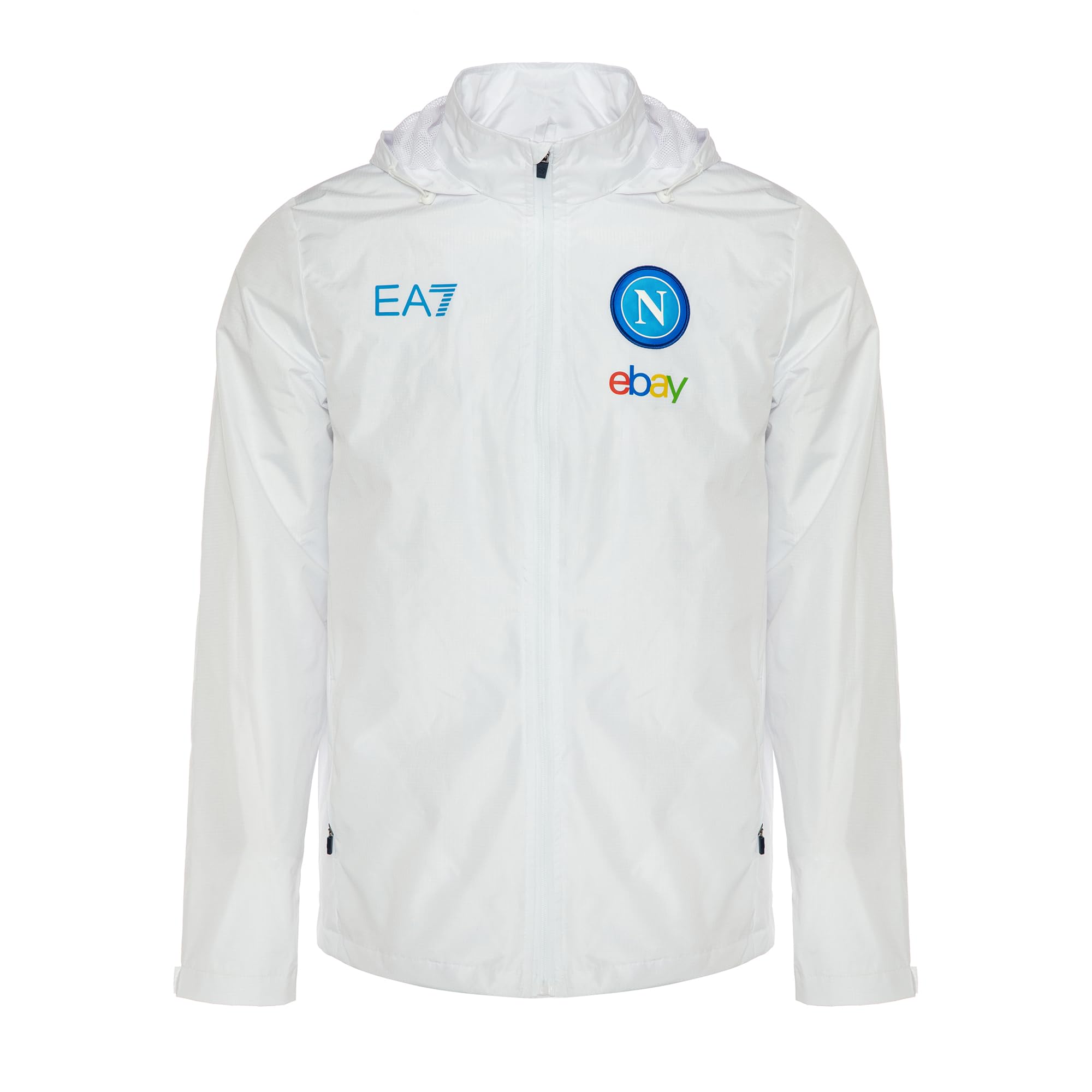 SSC NAPOLI 23/24 Giacca Antivento Leggera Jacket, White, 3XL