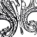 Coxeer Venetian Masquerade Mask Women's Swan Metal Filigree Laser Cut Mask (Black)