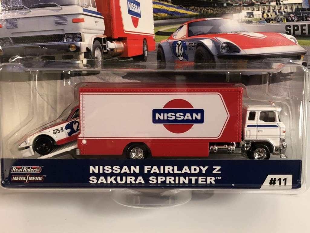 Hot Wheels Premium Car Culture Team Transport Nissan Fairlady Z Sakura Sprinter FTY14, Multicolor - Image 3