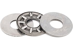 MEYOOZIISU AXK0821 Thrust Needle Roller Bearings with Washers 8mm Bore 21mm OD 2mm Width 5 Sets